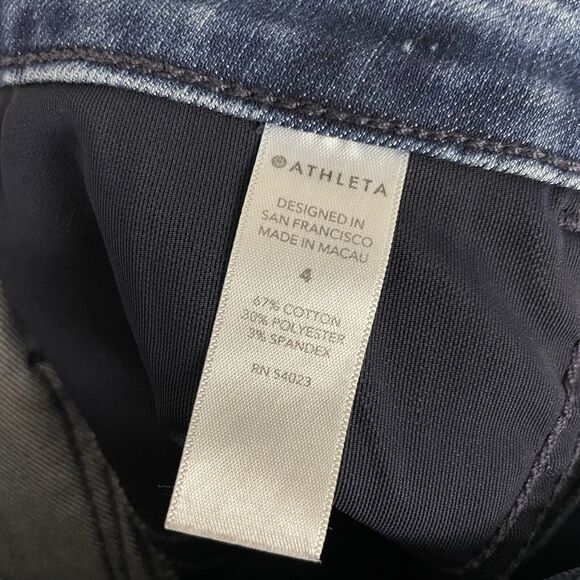 Athleta Womens 4 Sculptek Ultra Skinny Stretch Jeans - Picture 4 of 4